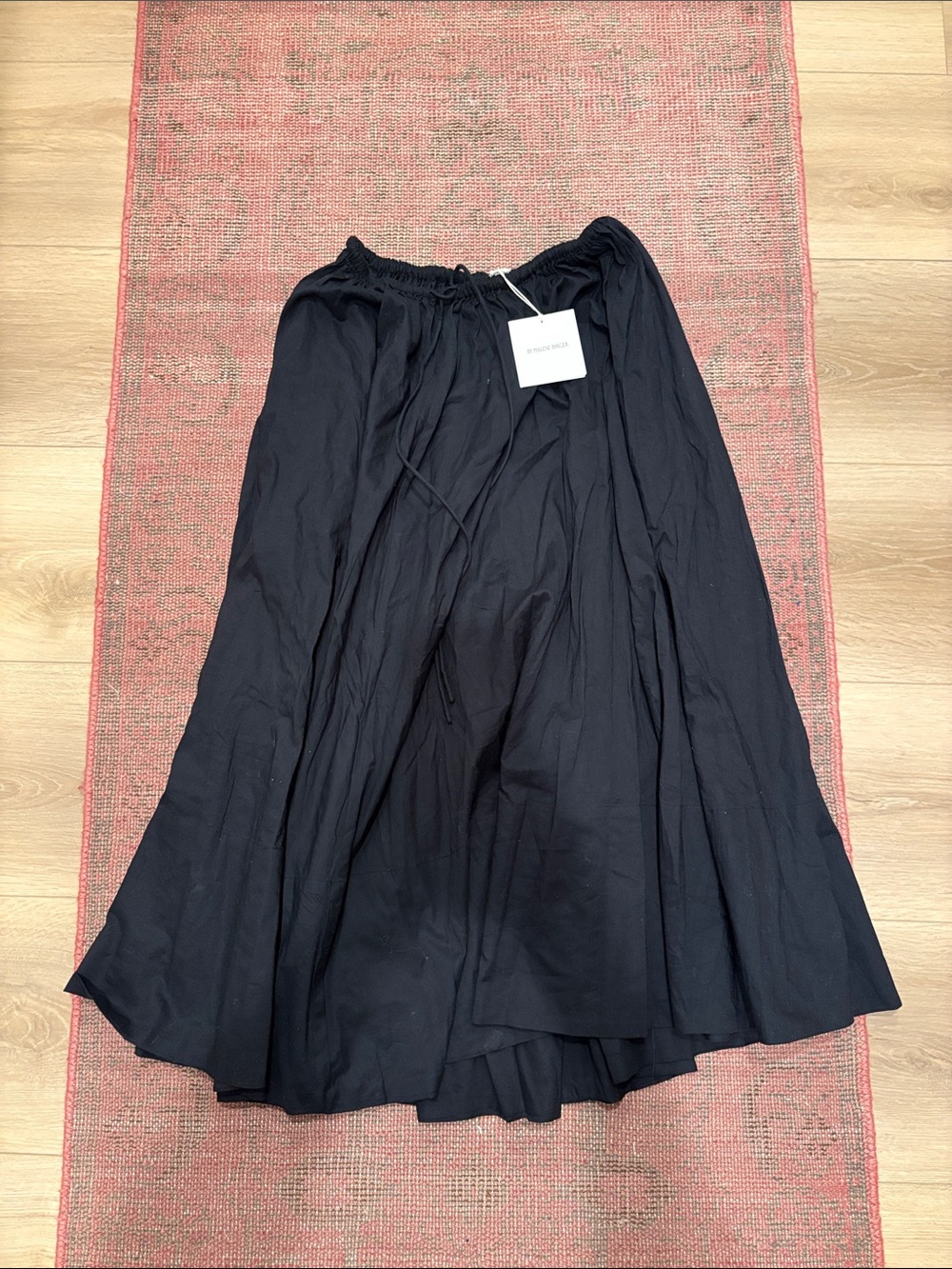 By Malene Birger Black Full A-Line Maxi Skirt